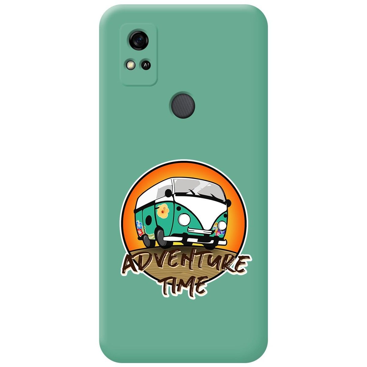 Funda Silicona Líquida Verde para ZTE Blade A31 diseño Adventure Time Dibujos