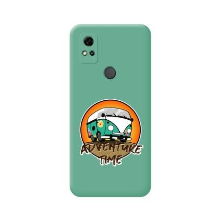 Funda Silicona Líquida Verde para ZTE Blade A31 diseño Adventure Time Dibujos