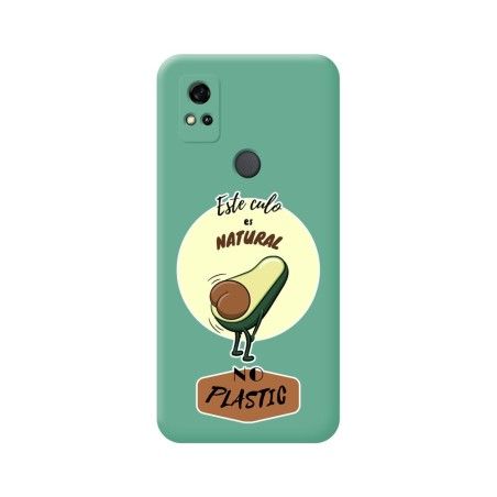 Funda Silicona Líquida Verde para ZTE Blade A31 diseño Culo Natural Dibujos