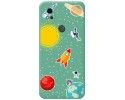 Funda Silicona Líquida Verde para ZTE Blade A31 diseño Espacio Dibujos