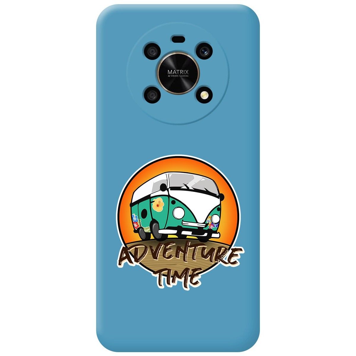 Funda Silicona Líquida Azul para Huawei Honor Magic 4 Lite diseño Adventure Time Dibujos