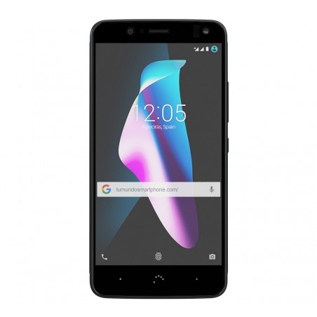 Protector Cristal Templado Frontal Completo Negro para Bq Aquaris V / Vs  Vidrio