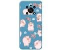 Funda Silicona Líquida Azul para Huawei Honor Magic 4 Lite diseño Cerdos Dibujos