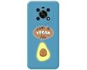 Funda Silicona Líquida Azul para Huawei Honor Magic 4 Lite diseño Vegan Life Dibujos