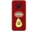 Funda Silicona Líquida Roja para Huawei Honor Magic 4 Lite diseño Vegan Life Dibujos