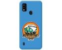 Funda Silicona Líquida Azul para ZTE Blade A51 diseño Adventure Time Dibujos