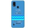 Funda Silicona Líquida Azul para ZTE Blade A51 diseño Agua Dibujos