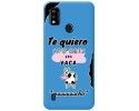 Funda Silicona Líquida Azul para ZTE Blade A51 diseño Vaca Dibujos