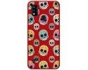 Funda Silicona Líquida Roja para ZTE Blade A51 diseño Catrina Dibujos