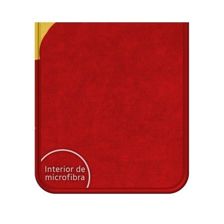 Funda Silicona Líquida Roja para ZTE Blade A51 diseño Hombre Escalada Dibujos