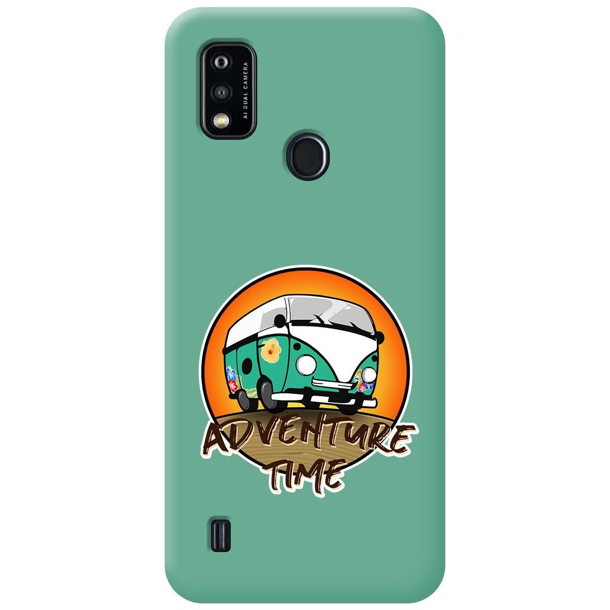 Funda Silicona Líquida Verde para ZTE Blade A51 diseño Adventure Time Dibujos