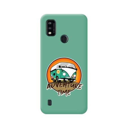 Funda Silicona Líquida Verde para ZTE Blade A51 diseño Adventure Time Dibujos
