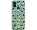 Funda Silicona Líquida Verde para ZTE Blade A51 diseño Catrina Dibujos