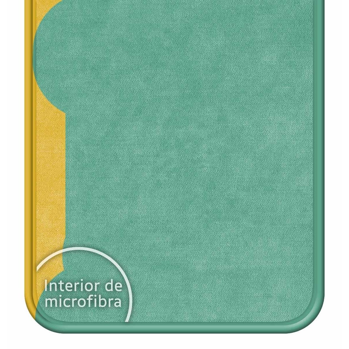 Funda Silicona Líquida Verde para ZTE Blade A51 diseño Hombre Escalada Dibujos