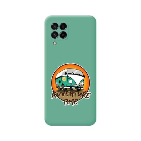 Funda Silicona Líquida Verde para Samsung Galaxy M53 5G diseño Adventure Time Dibujos