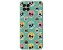 Funda Silicona Líquida Verde para Samsung Galaxy M53 5G diseño Catrina Dibujos
