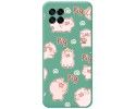 Funda Silicona Líquida Verde para Samsung Galaxy M53 5G diseño Cerdos Dibujos