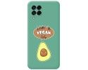 Funda Silicona Líquida Verde para Samsung Galaxy M53 5G diseño Vegan Life Dibujos
