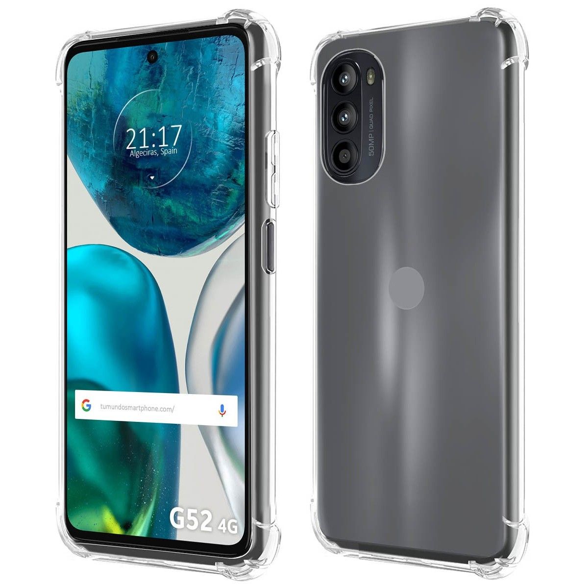 Funda Silicona Antigolpes Transparente para Motorola Moto G52 4G