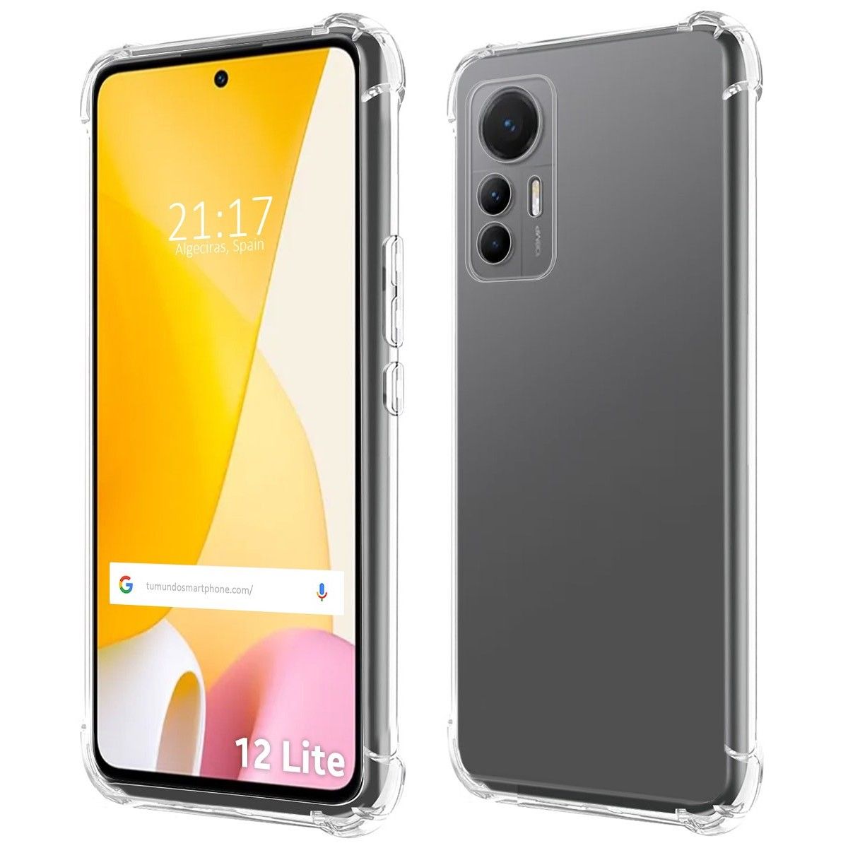 Funda Silicona Antigolpes Transparente para Xiaomi 12 Lite 5G