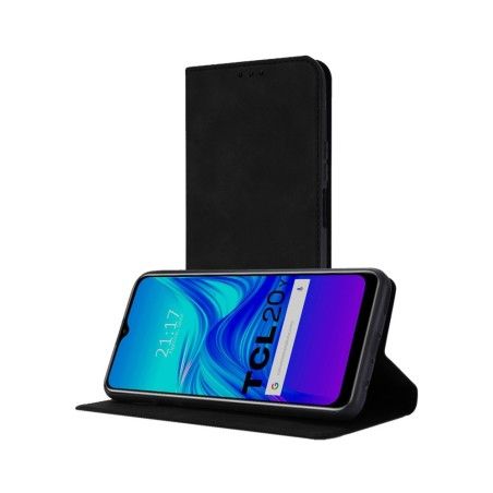 Funda Polipiel con Tarjetero para TCL 20Y Color Negra
