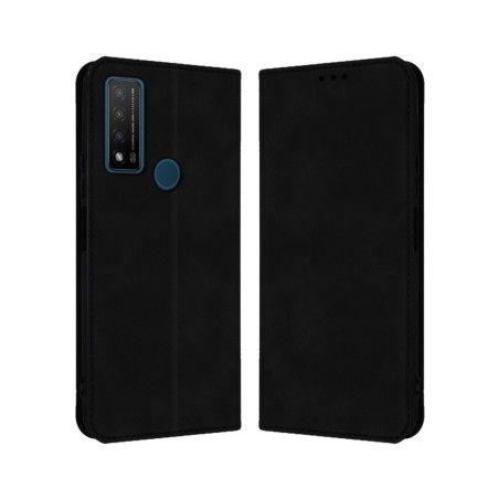 Funda Polipiel con Tarjetero para TCL 20 R 5G Color Negra