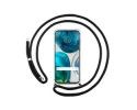 Funda Colgante Transparente para Motorola Moto G52 4G con Cordon Negro