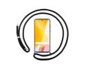 Funda Colgante Transparente para Xiaomi 12 Lite 5G con Cordon Negro