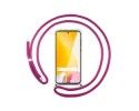 Funda Colgante Transparente para Xiaomi 12 Lite 5G con Cordon Rosa Fucsia