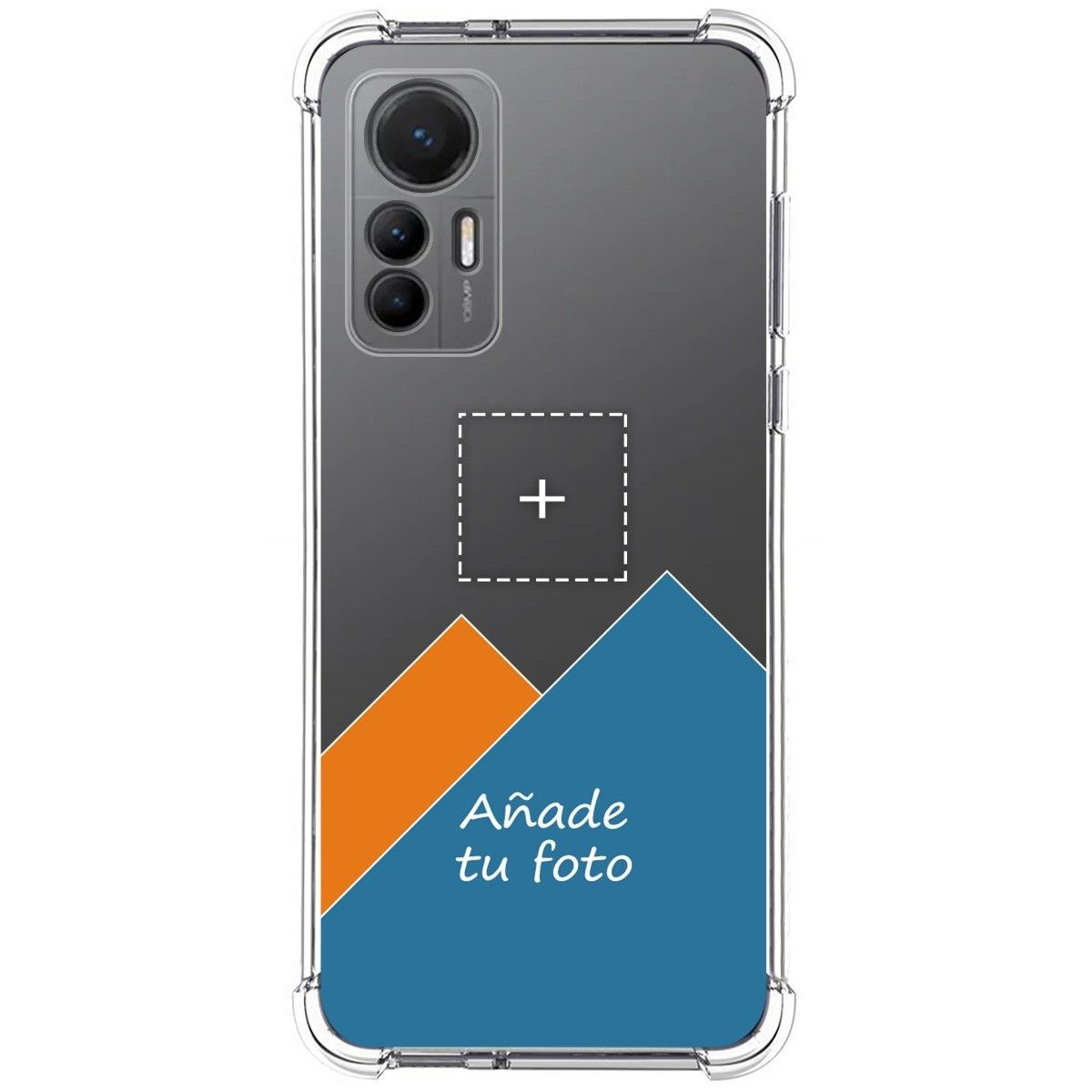 Personaliza tu Funda Silicona AntiGolpes Transparente con tu Fotografía para Xiaomi 12 Lite 5G Dibujo Personalizada