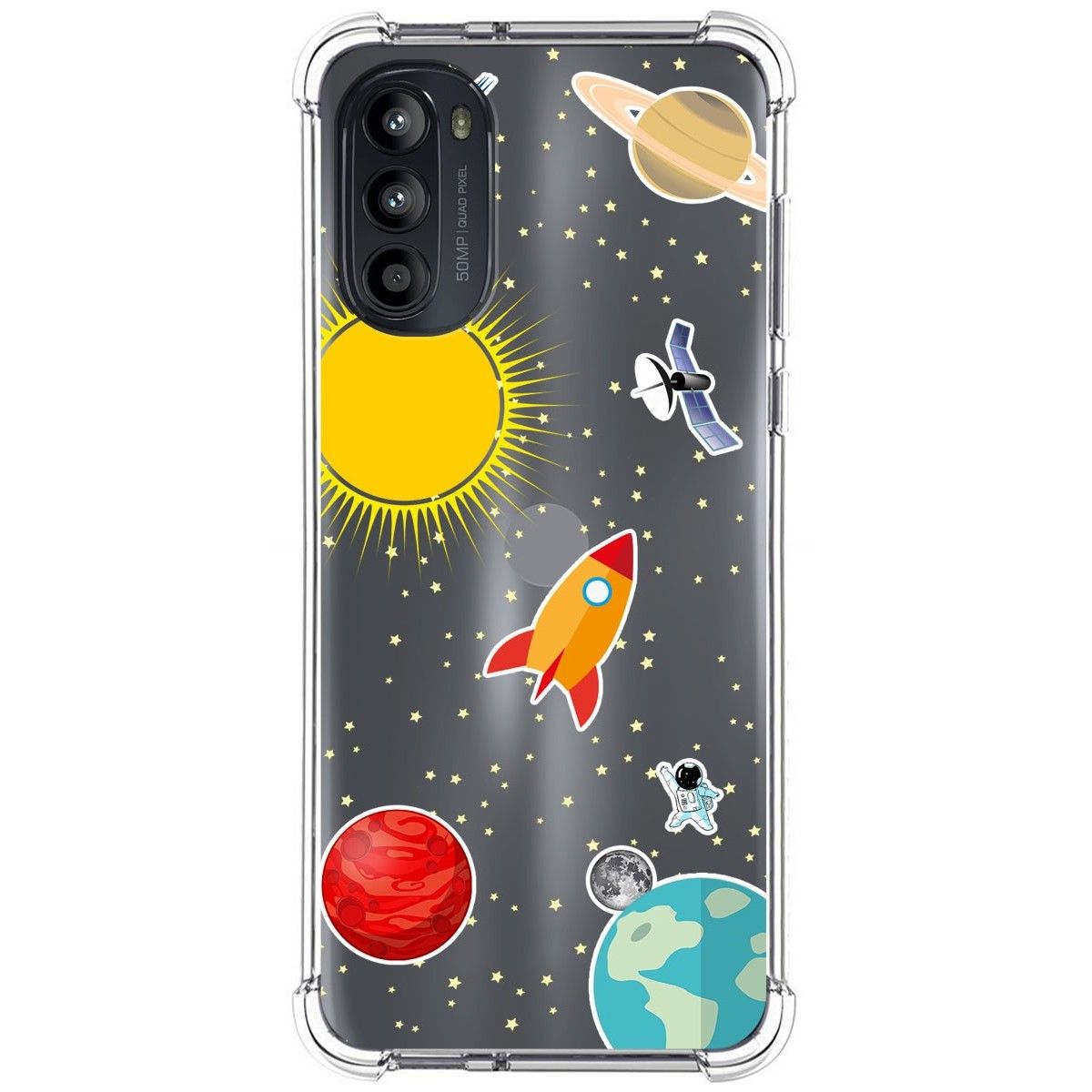 Funda Silicona Antigolpes para Motorola Moto G52 4G diseño Espacio Dibujos