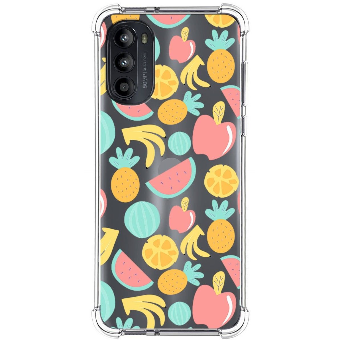 Funda Silicona Antigolpes para Motorola Moto G52 4G diseño Frutas 02 Dibujos