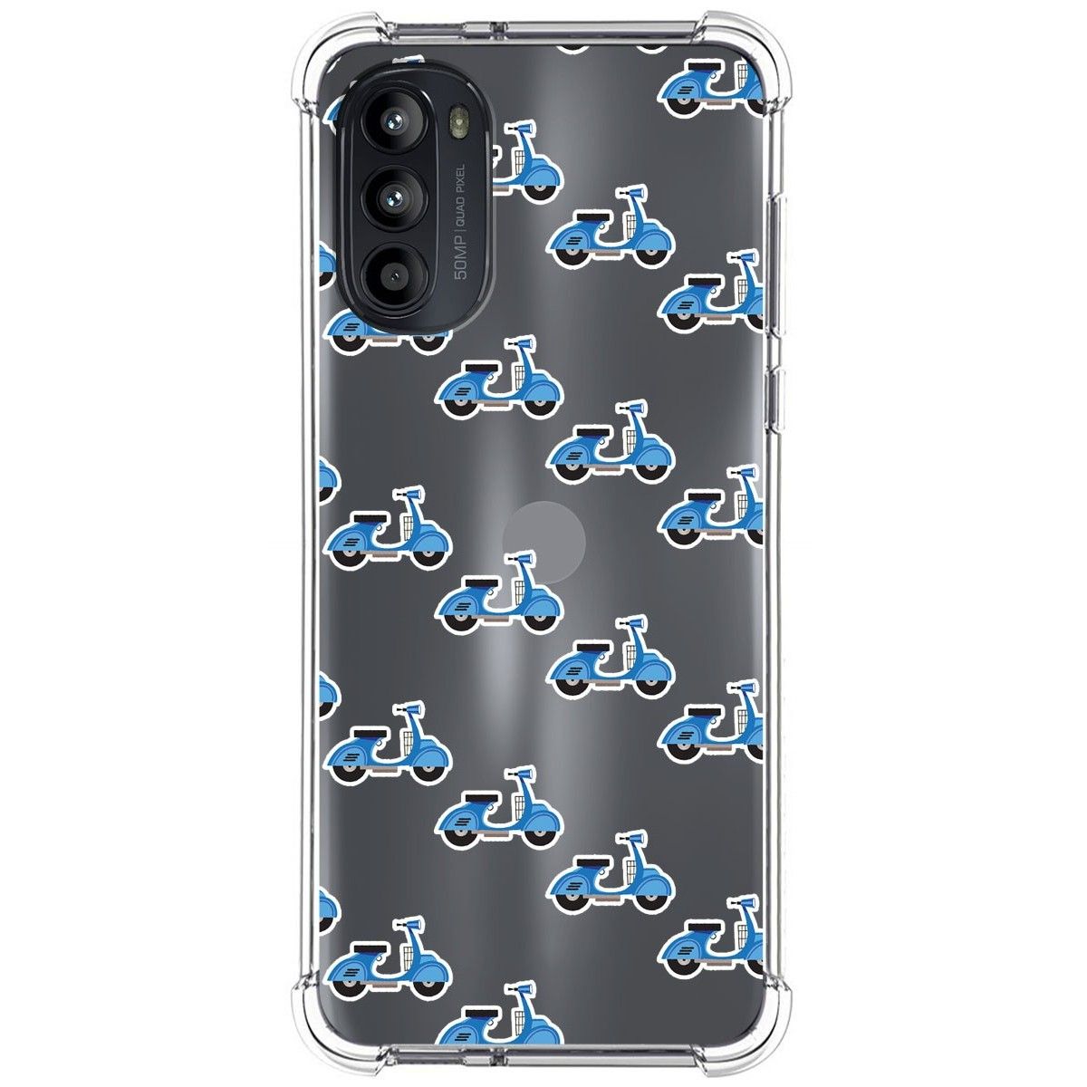 Funda Silicona Antigolpes para Motorola Moto G52 4G diseño Scooter Dibujos