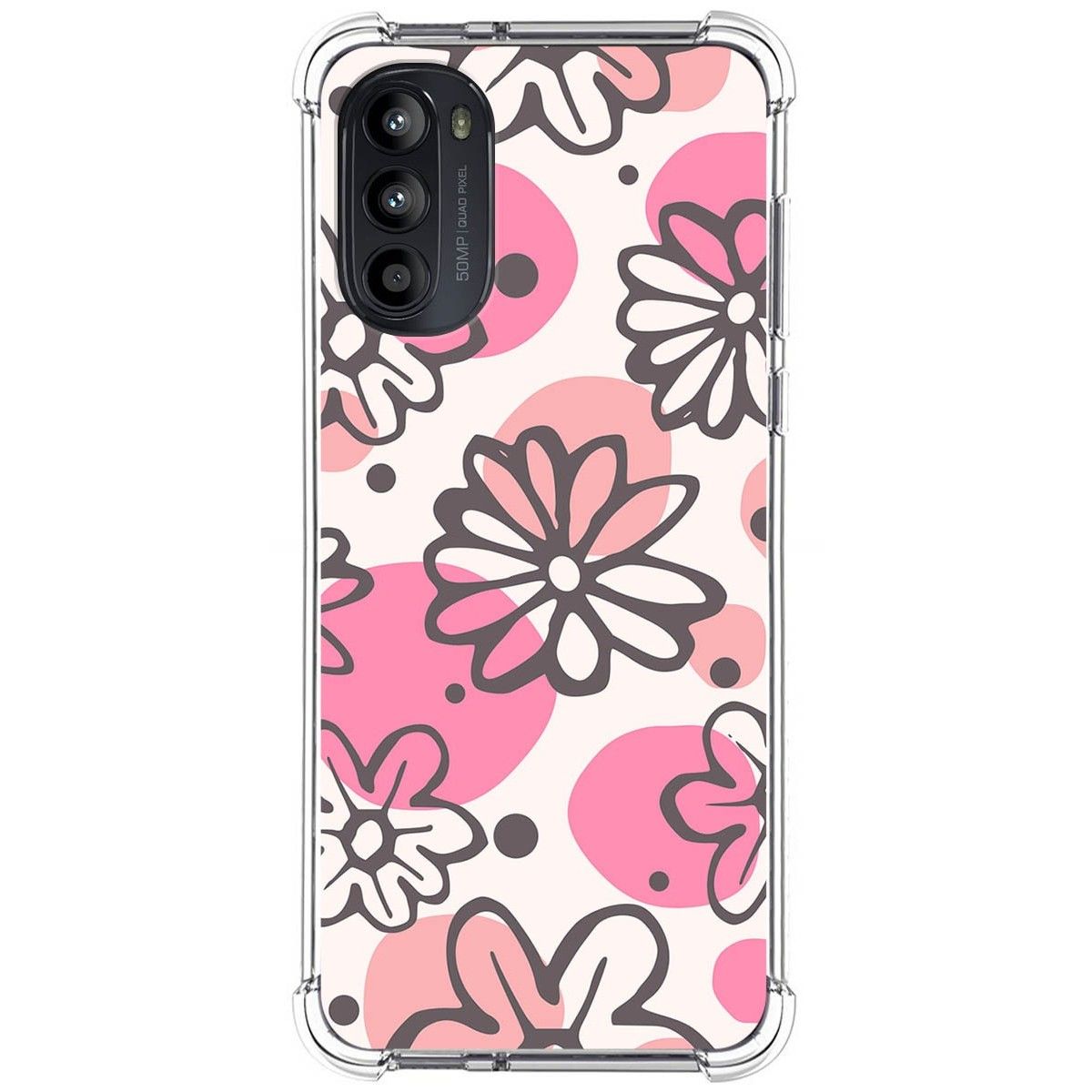 Funda Silicona Antigolpes para Motorola Moto G52 4G diseño Flores 09 Dibujos