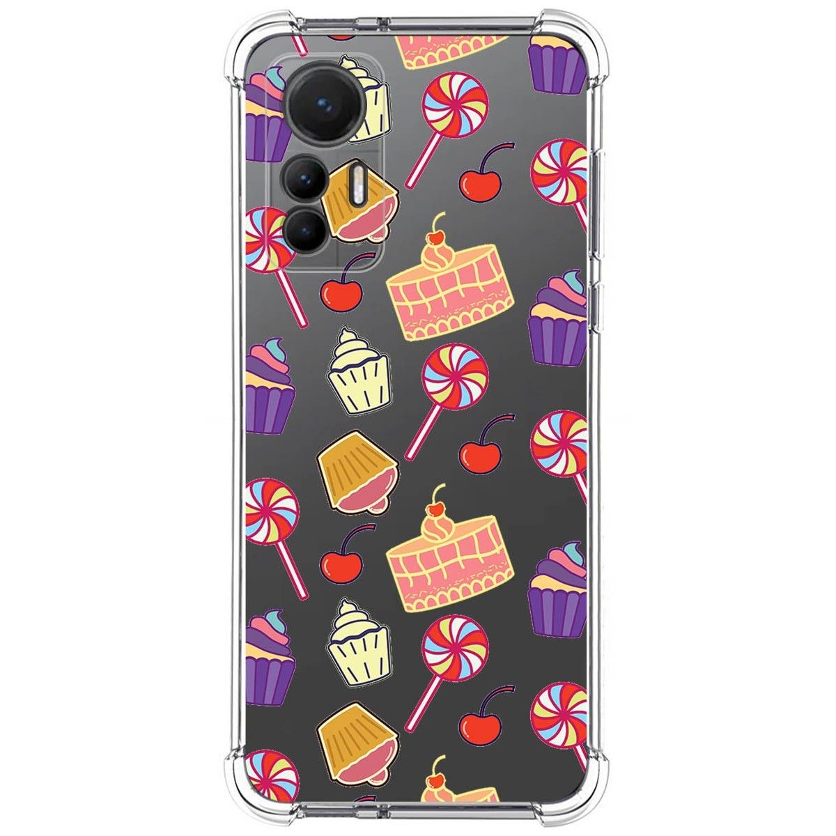 Funda Silicona Antigolpes para Xiaomi 12 Lite 5G diseño Dulces 01 Dibujos