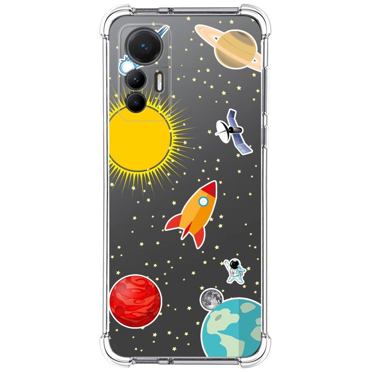 Funda Silicona Antigolpes para Xiaomi 12 Lite 5G diseño Espacio Dibujos