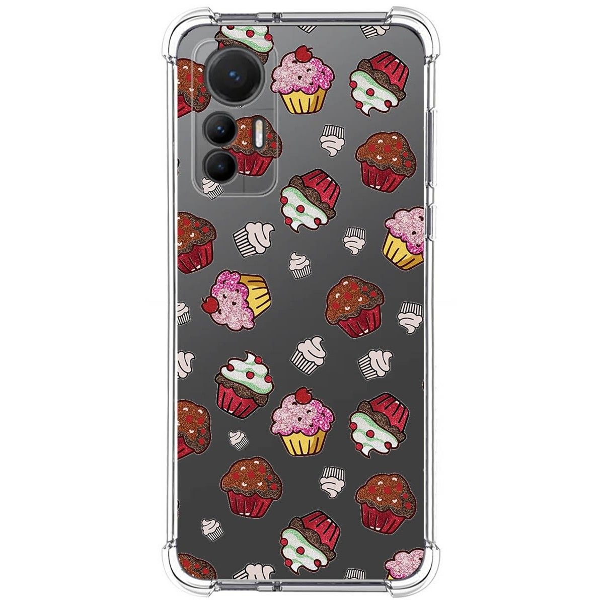 Funda Silicona Antigolpes para Xiaomi 12 Lite 5G diseño Muffins Dibujos