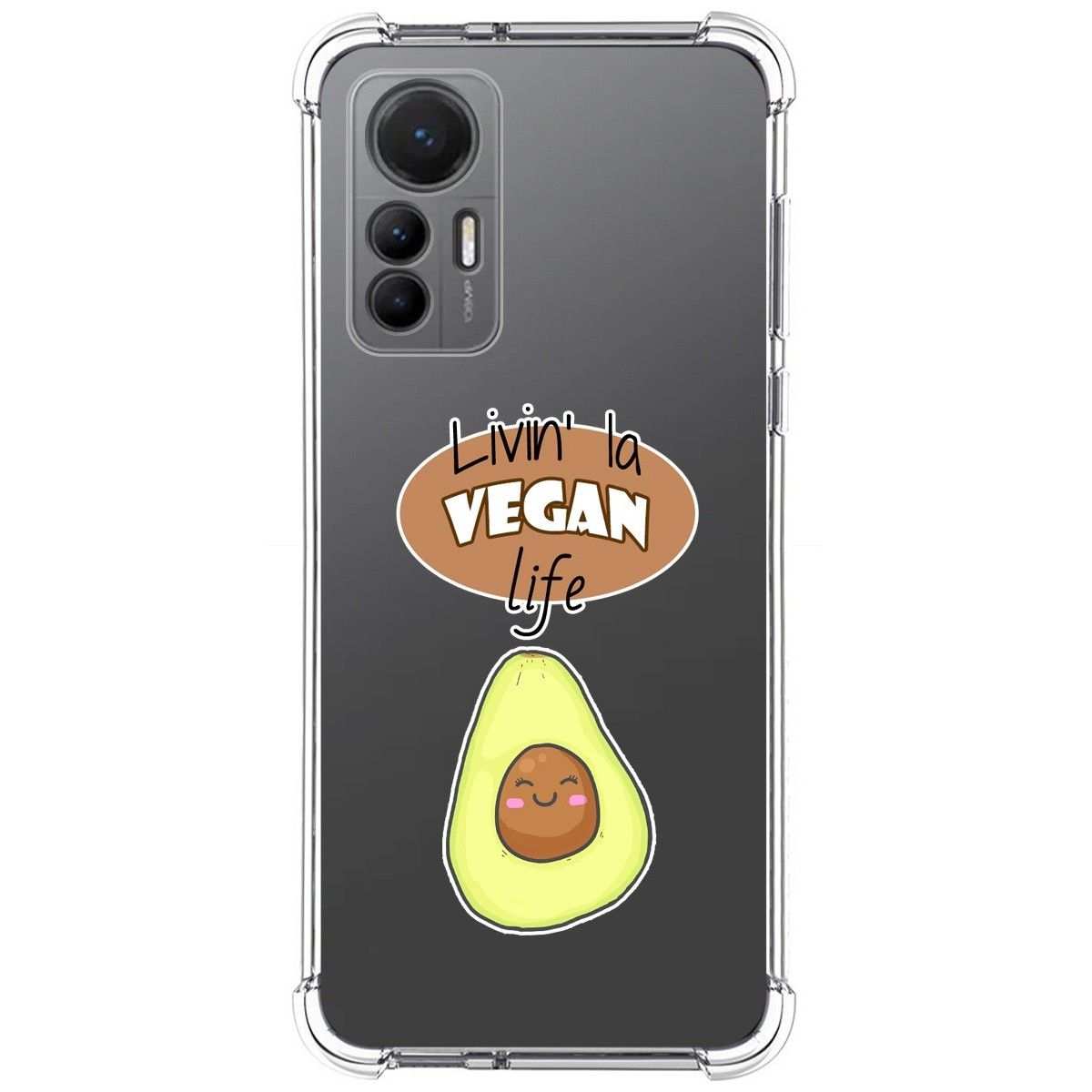 Funda Silicona Antigolpes para Xiaomi 12 Lite 5G diseño Vegan Life Dibujos