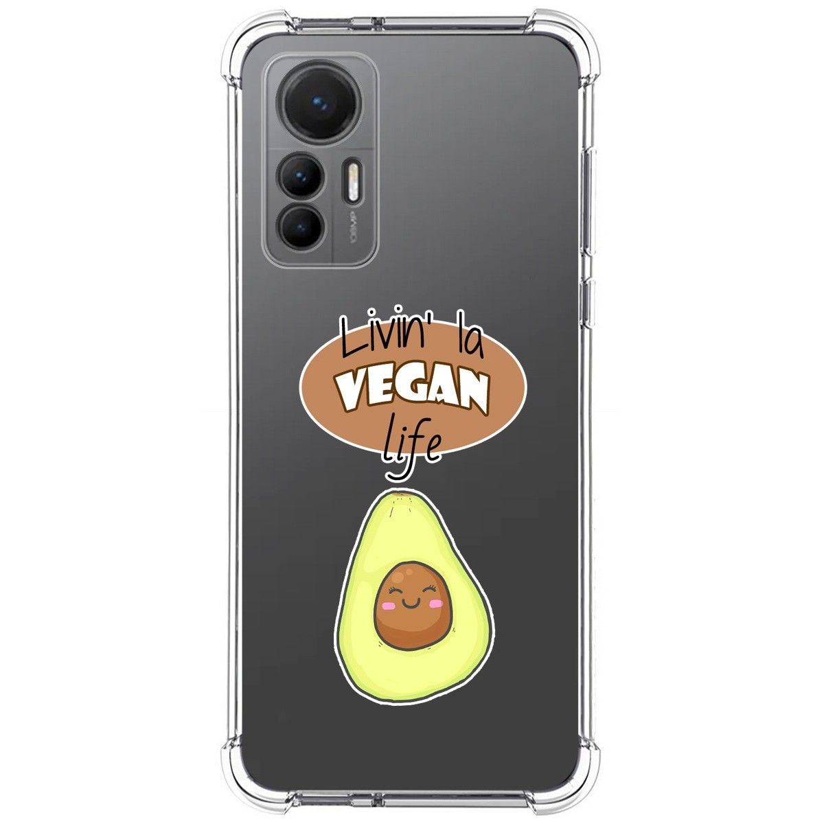 Funda Silicona Antigolpes para Xiaomi 12 Lite 5G diseño Vegan Life Dibujos