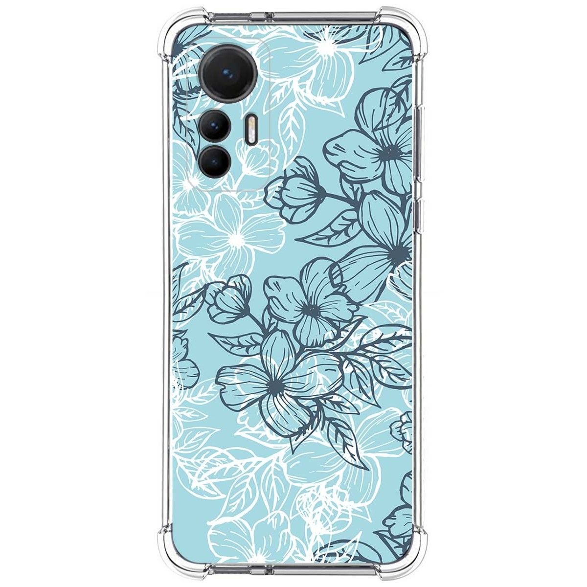 Funda Silicona Antigolpes para Xiaomi 12 Lite 5G diseño Flores 03 Dibujos