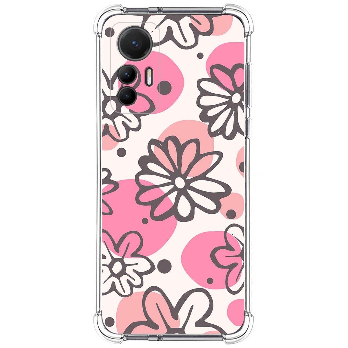 Funda Silicona Antigolpes para Xiaomi 12 Lite 5G diseño Flores 09 Dibujos