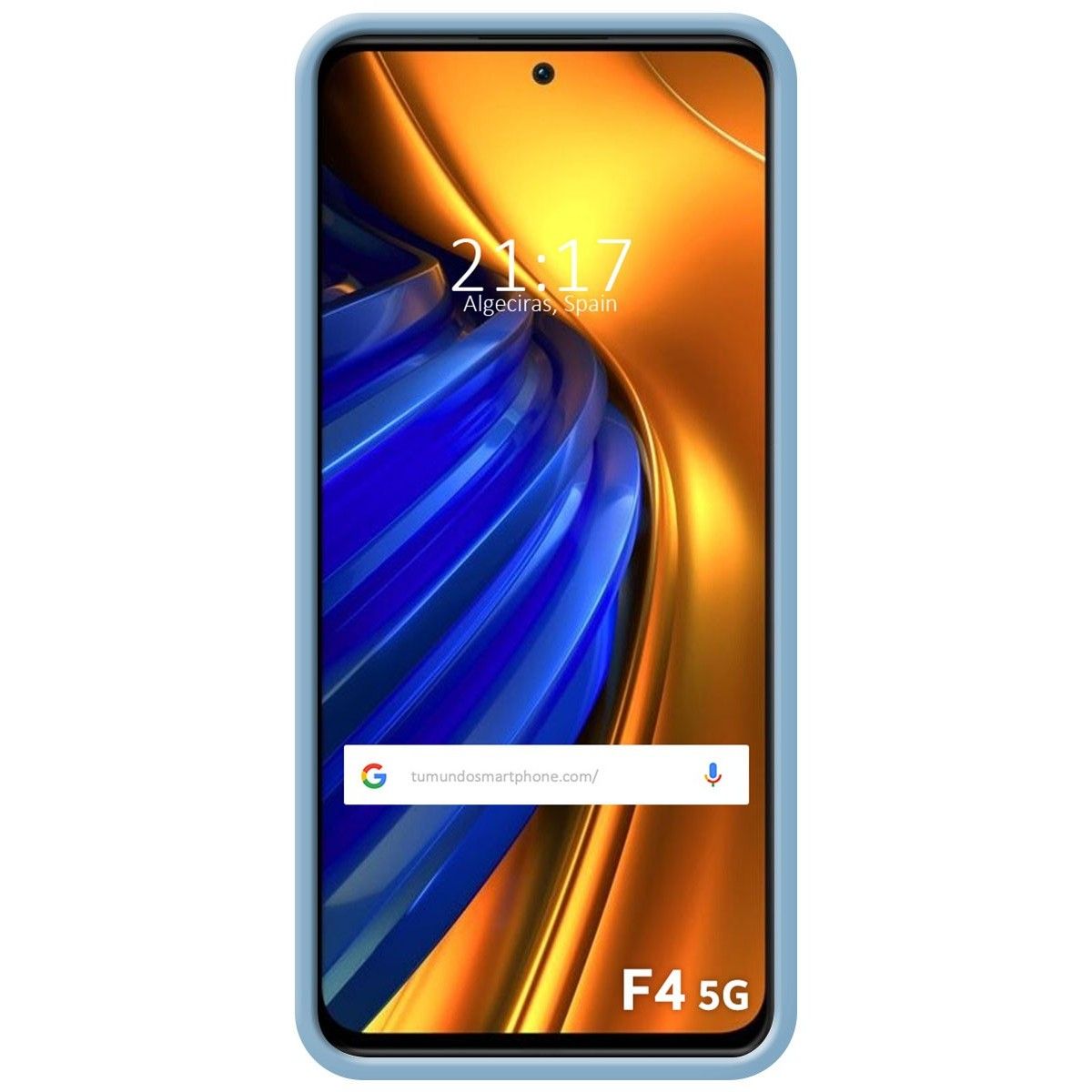 Funda Silicona Líquida Ultra Suave para Xiaomi Poco F4 5G color Azul