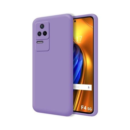 Funda Silicona Líquida Ultra Suave para Xiaomi Poco F4 5G color Morada