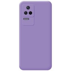 Funda Silicona Líquida Ultra Suave para Xiaomi Poco F4 5G color Morada 2