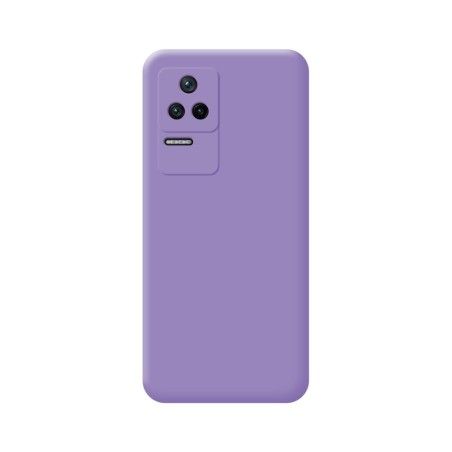 Funda Silicona Líquida Ultra Suave para Xiaomi Poco F4 5G color Morada
