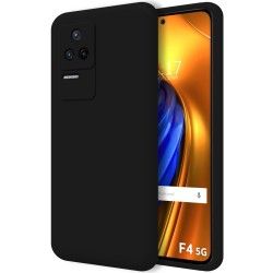Funda Silicona Líquida Ultra Suave para Xiaomi Poco F4 5G color Negra
