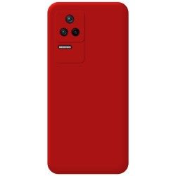 Funda Silicona Líquida Ultra Suave para Xiaomi Poco F4 5G color Roja 2