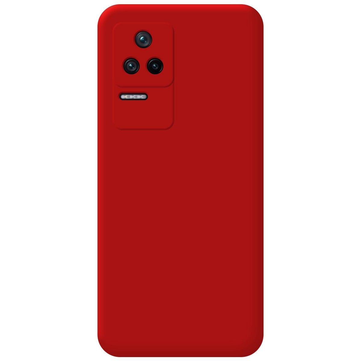 Funda Silicona Líquida Ultra Suave para Xiaomi Poco F4 5G color Roja