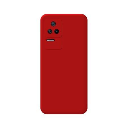 Funda Silicona Líquida Ultra Suave para Xiaomi Poco F4 5G color Roja