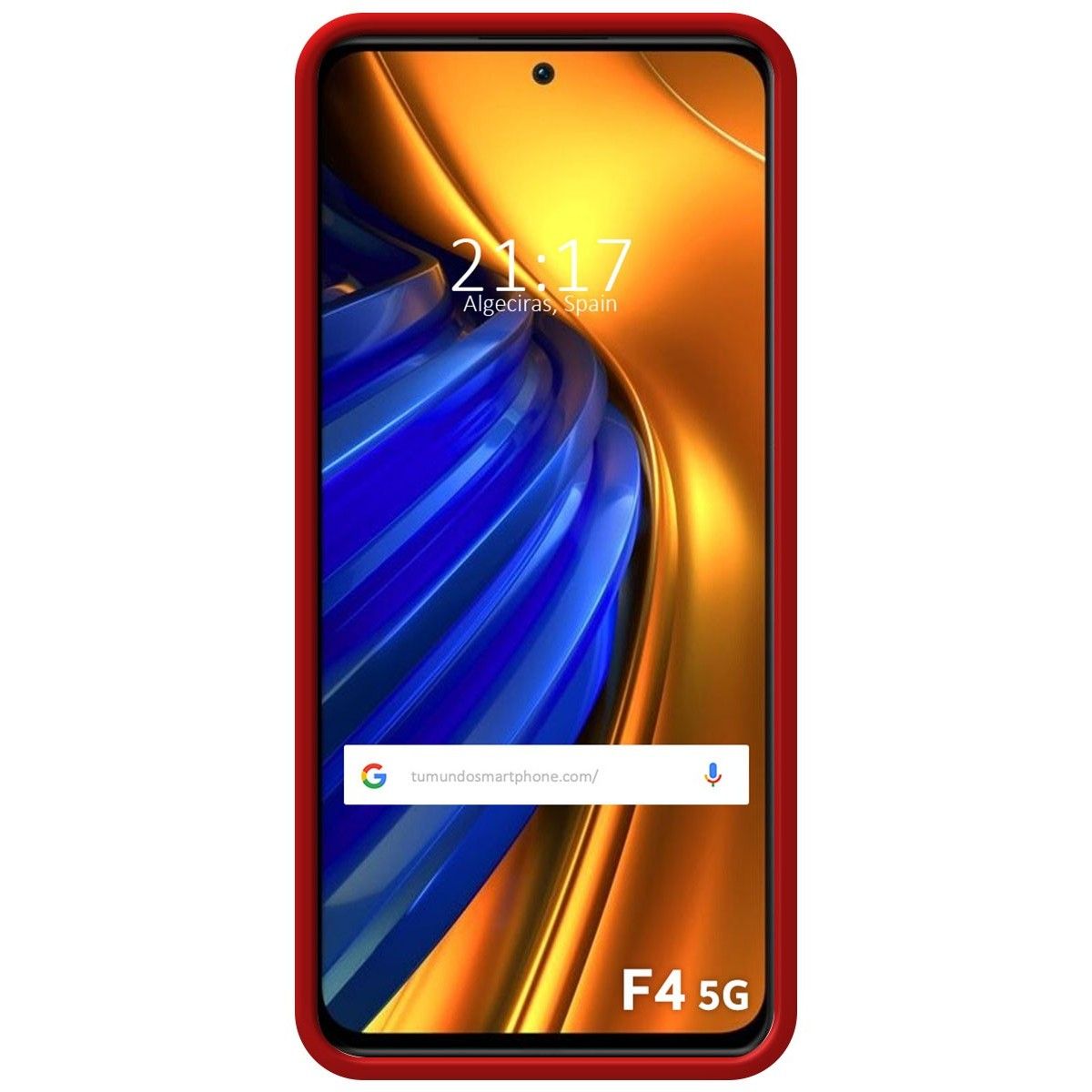 Funda Silicona Líquida Ultra Suave para Xiaomi Poco F4 5G color Roja